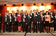 Mr Cheung (front row, sixth right) is pictured with the President of PolyU, Professor Timothy Tong (front row, fifth right), the Chairman of the Advisory Committee of the Institute of Active Ageing, PolyU, Dr Leong Che-hung (front row, sixth left), the Director of the Institute of Active Ageing, PolyU, Mrs Teresa Tsien (front row, third right) and other participating guests at the event.