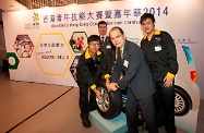 Mr Cheung (second right) joins the "Have-a-Go activities".