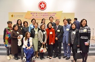 The Secretary for Labour and Welfare, Dr Law Chi-kwong, attended a reception to celebrate the 70th anniversary of the founding of the People's Republic of China and International Women's Day 2019 hosted by the Women's Commission at Central Government Offices, Tamar.