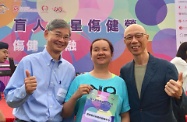 The Secretary for Labour and Welfare, Dr Law Chi-kwong, officiated at the Stargaze Camp for All and the Blind 2018 at the Tung Wah Group of Hospitals Ma Tso Lung Campsite in Sheung Shui.
