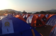 Parade of camps at the Stargaze Camp site – a familiar yet different scene.