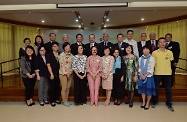 The Secretary for Labour and Welfare, Mr Matthew Cheung Kin-chung, attended the 10th anniversary celebration of Hong Kong Jockey Club Shenzhen Society for Rehabilitation Yee Hong Heights today. Photo shows Mr Cheung (back row, sixth left); the Chairperson of the Hong Kong Society for Rehabilitation, Professor Cecilia Chan (front row, centre); and member of the Board of Stewards of the Hong Kong Jockey Club, Dr Eric Li (back row, fourth left) with other guests.