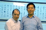 张建宗（左）拜访国家安全生产监督管理总局，与局长杨栋梁合照。