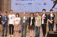 The Award Ceremony of Most Improved Trainees of Youth Employment and Training Programme 2016 cum Concert was held in the Queen Elizabeth Stadium this afternoon. Photo shows the Secretary for Labour and Welfare, Mr Matthew Cheung Kin-chung (fourth left); the Permanent Secretary for Labour and Welfare, Miss Annie Tam (fifth left); the Commissioner for Labour, Mr Donald Tong (sixth left); the Deputy Director of Broadcasting (Programmes), Ms Lisa Liu (third left); and other guests officiating at the opening ceremony.