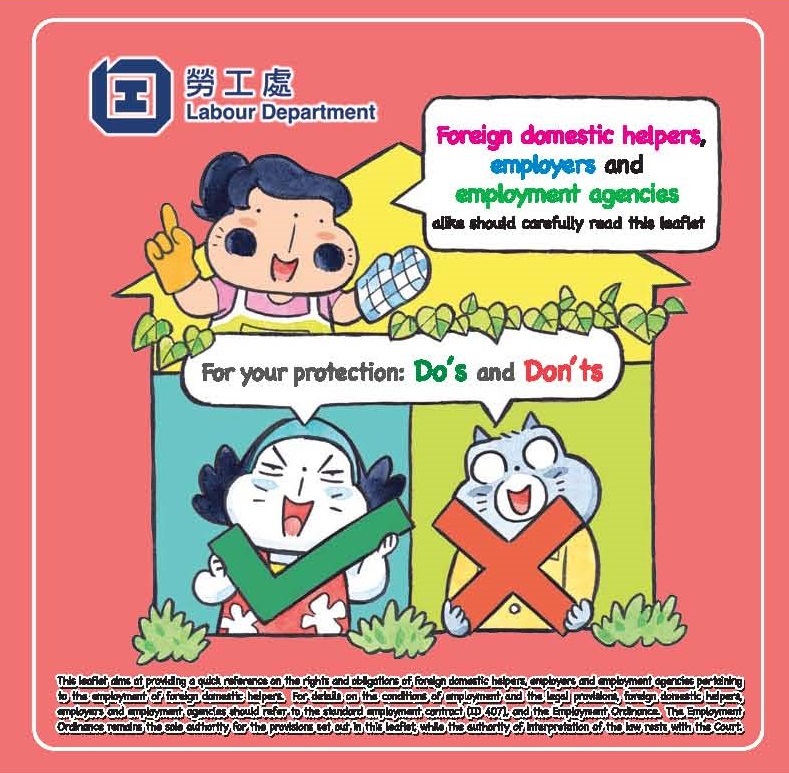 Leaflet on Do’s and Don’ts of foreign domestic helpers, employers and employment agencies