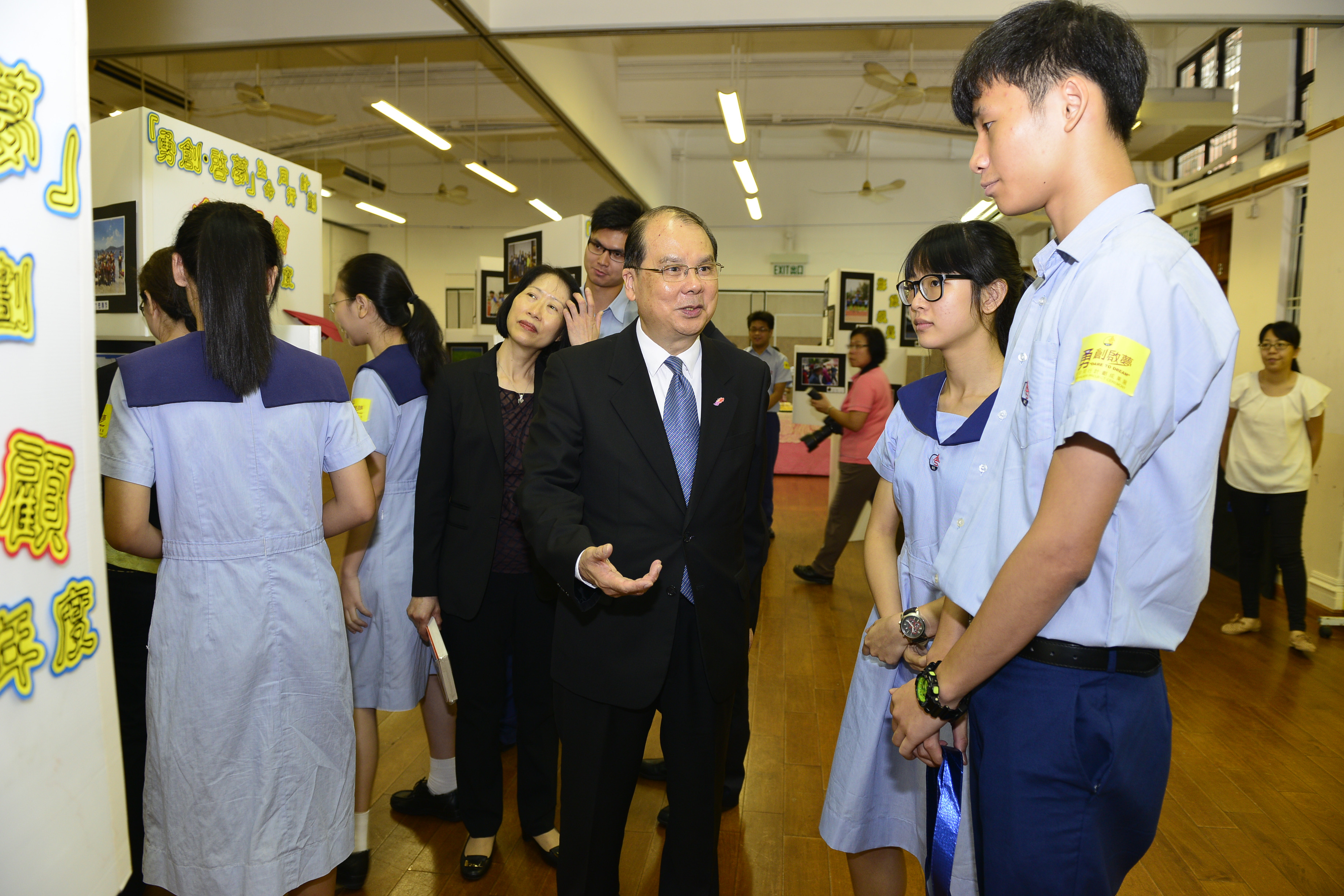 「兒童發展基金」學員在成果展中與我分享他們訂立了的個人發展計劃。